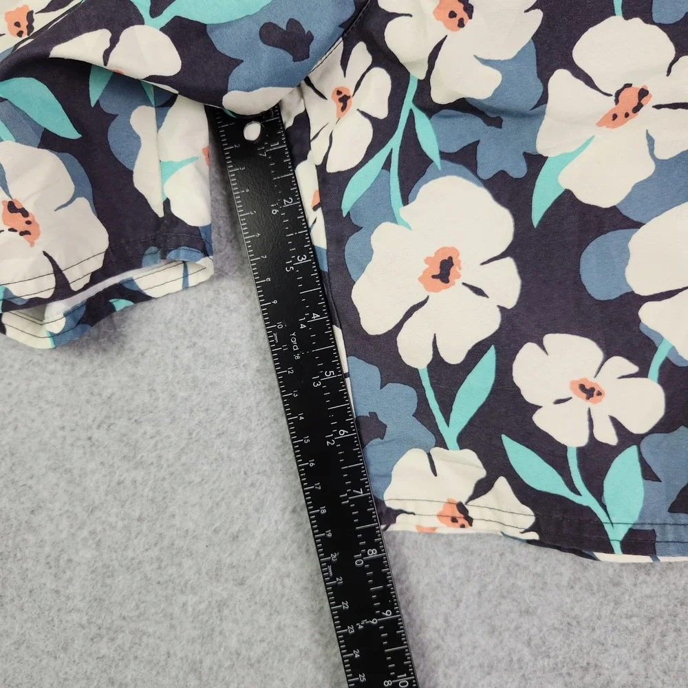Old Navy Swim‎ Trunks Shorts Mens XS Navy Blue Floral Stretch Drawstring Waist
